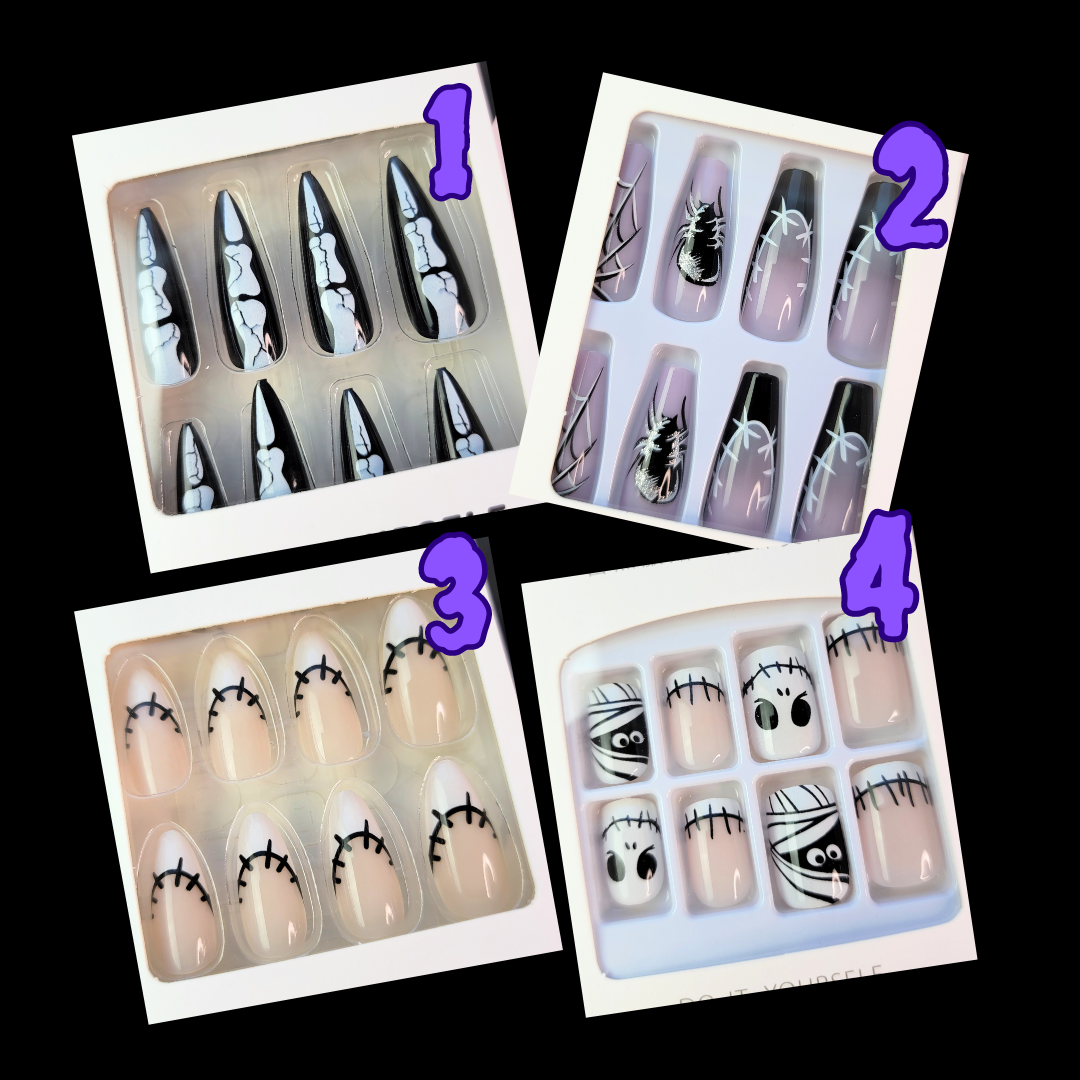 Halloween Press-On Nails - (BUNDLE)